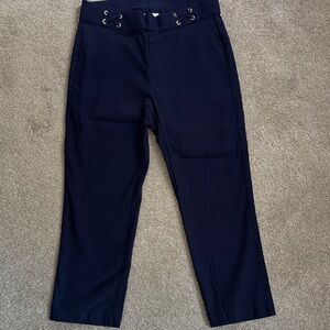 Rafaella Navy Ankle Pants